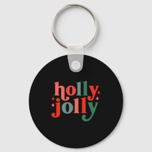 Chaveiro Férias Retro Holly Jolly Tygraphy Infantil