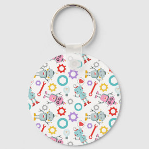 Chaveiro Ferramentas Mecânicas Coloridas De Robôs Infantis