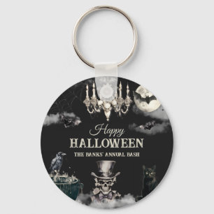 Chaveiro Festa Anual de Halloween Dark Vintage Gothic Skull