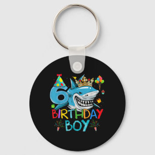 Chaveiro Festa de Aniversário com Tema Oceano 6 Anos para M