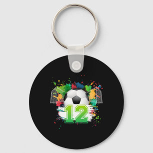 Chaveiro Festa de Aniversário de 12 anos Futebol Jogar Fute