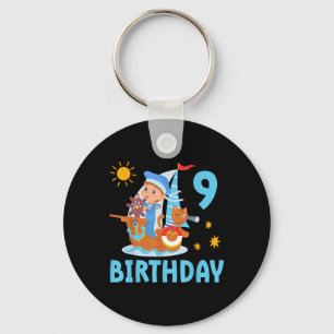 Chaveiro Festa de Aniversário de 9 Anos de Crianças Diverti