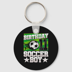 Chaveiro Festa de Aniversário de Futebol - Menino de 11 ano