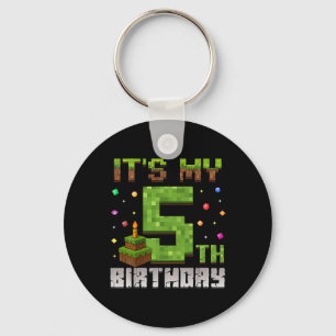 Chaveiro Festa de Aniversário de Menino É Meu 5º Aniversári