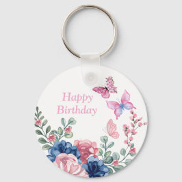 Chaveiro Festa de aniversário Floral Elegante