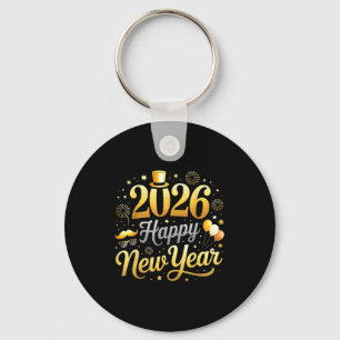 Chaveiro Festa de Ano Novo 2026 Balão Divertido Família Toa