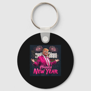Chaveiro Festa de Ano Novo do Funny Trump 2025 Trump Ano No