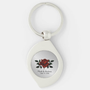 Chaveiro Festa de casamento de Rosa sanguínea GIft