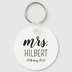 Chaveiro Festa de casamento personalizada Sr e Sra - Presen