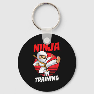 Chaveiro Festa de Fantasias de Ninja em Treinamento Guerrei