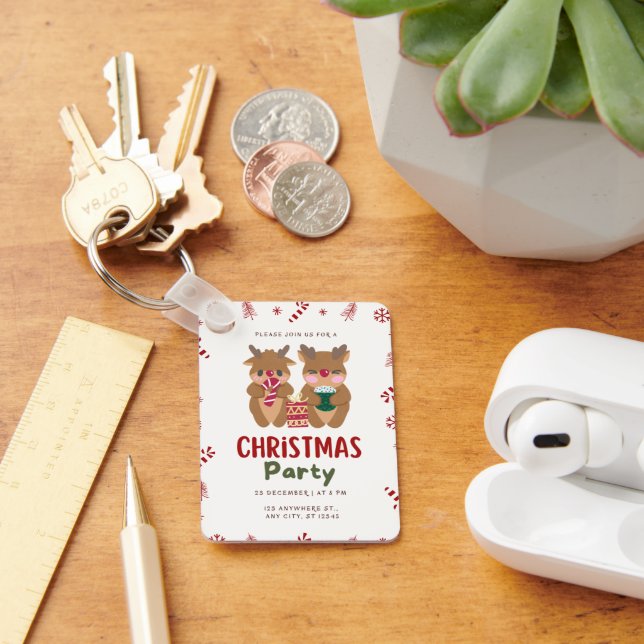 Chaveiro Festa de Natal 25 de Dezembro às 20h Pingente (Mesa)