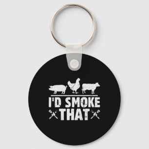 Chaveiro Festa de Retro Engraçado Fumar Pai de Chef Eu Fuma