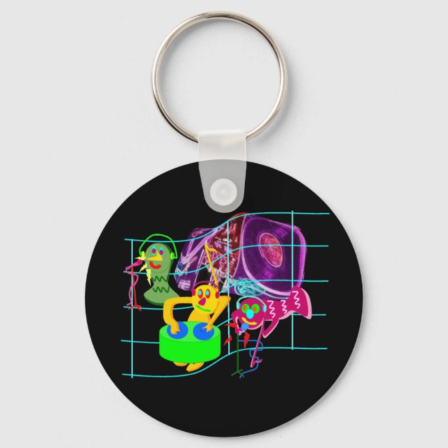 Chaveiro Festa estranha do DJ (Frente)