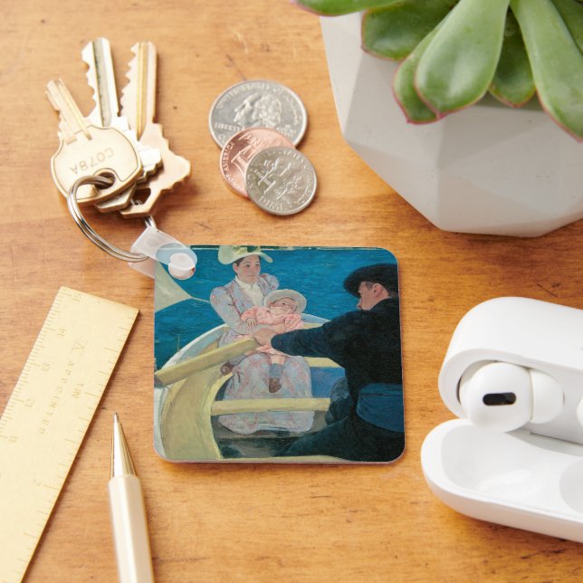 Chaveiro Festa Náutica de Mary Cassatt, Arte Fino Antigo (Mesa)