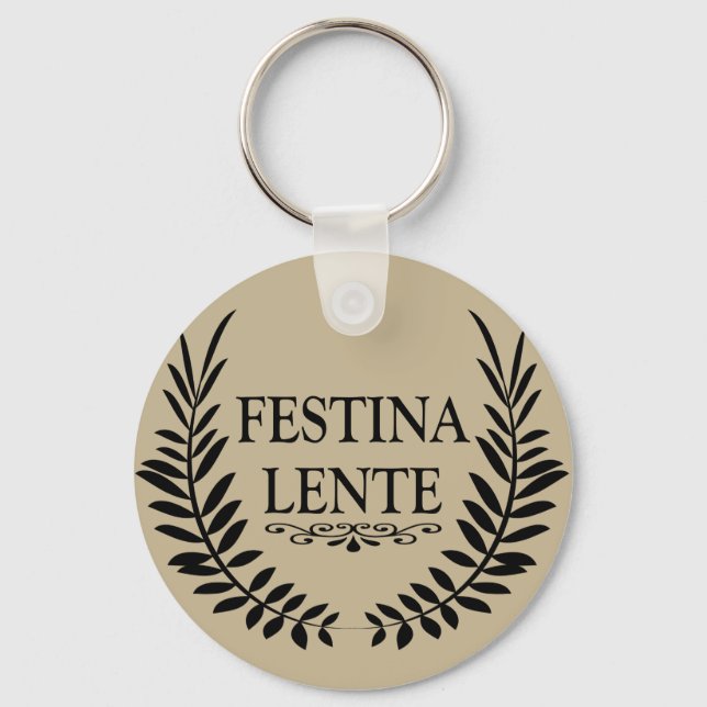 Chaveiro Festina lente (Frente)