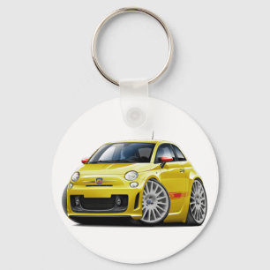 Chaveiro Fiat 500 Abarth Yellow Car