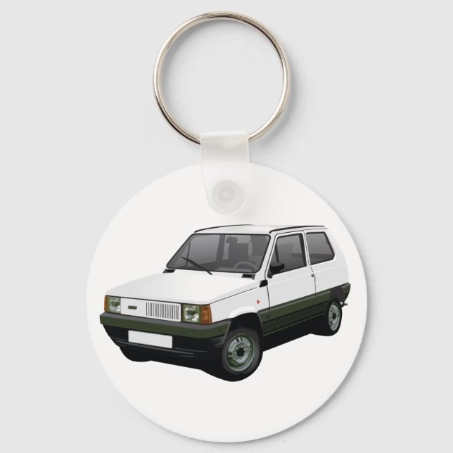 Chaveiro Fiat Panda 30/45 Mk1 (Tipo 141) branco (Frente)