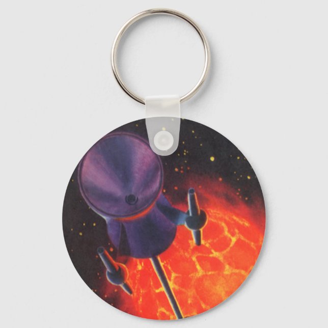 Chaveiro Ficção científica retrô, Foguete de Ficção Científ (Frente)