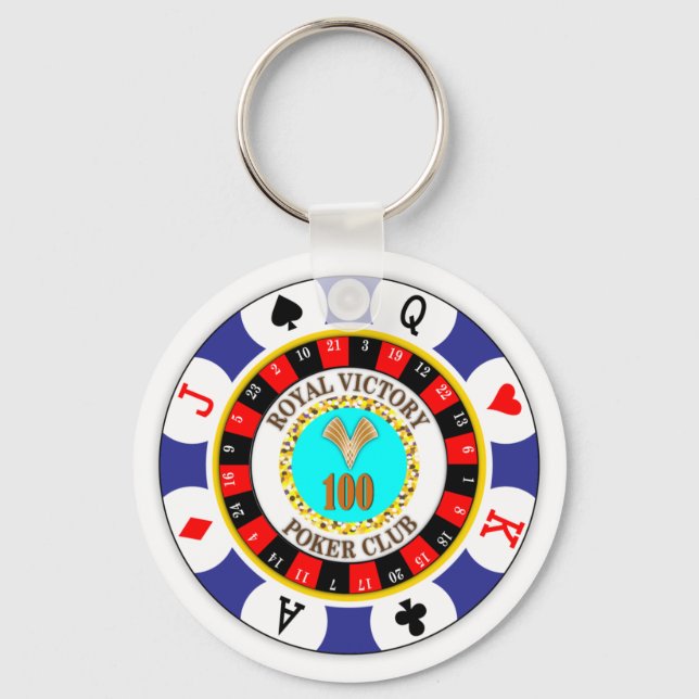 Chaveiro Ficha de Poker (Frente)
