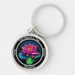 Chaveiro Ficha de Sobriedade Lotus | Medalha Personalizada