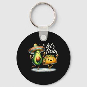 Chaveiro Fiesta Squad Avocado Tacos Vamos Fiesta Funny Cinc