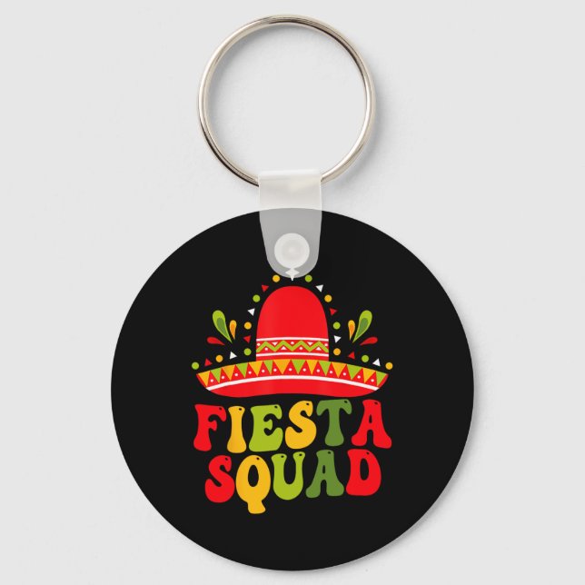 Chaveiro Fiesta Squad Cinco De Mayo Family Matching Mexican (Frente)