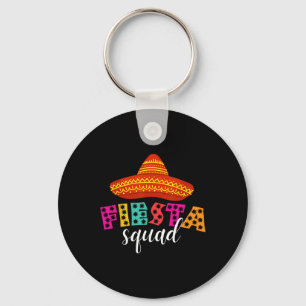 Chaveiro Fiesta Squad Engraçado Cinco De Mayo Sombrero Mulh