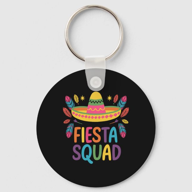 Chaveiro Fiesta Squad Family Matching Cinco De Mayo (Frente)