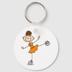 Chaveiro Figura alaranjada camiseta e presentes do vestido