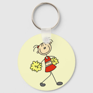 Chaveiro Figura camiseta e presentes Cheerleading da vara