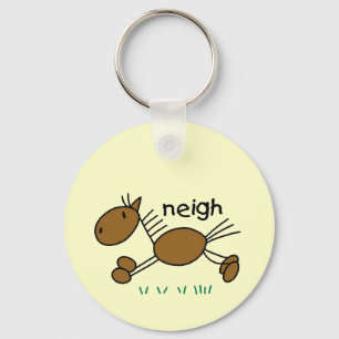 Chaveiro Figura camiseta e presentes da vara do cavalo