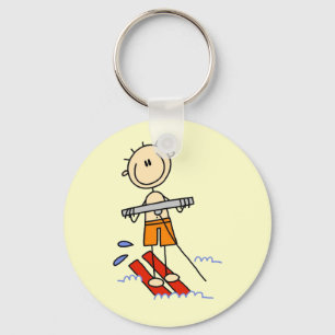 Chaveiro Figura camiseta e presentes da vara do esqui