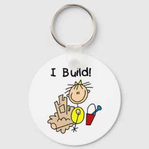 Chaveiro Figura castelo da vara da areia da menina