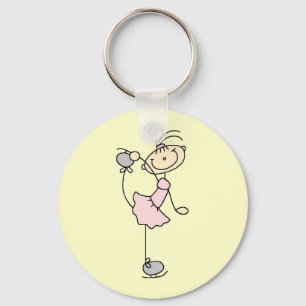 Chaveiro Figura cor-de-rosa t-shirt e presentes do vestido