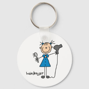 Chaveiro Figura da vara do cabeleireiro