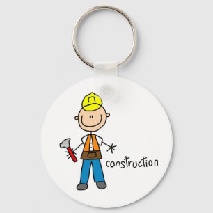 Chaveiro Figura de Construção em Bastão
