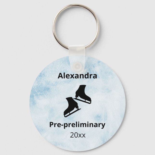 Chaveiro Figura de ensaio do nível de patinagem ano de chav (Frente)