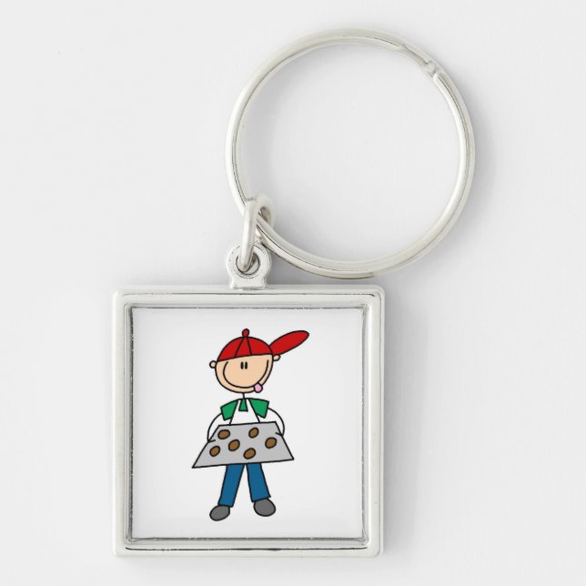 Chaveiro Figura de Palito Assando Biscoitos (Frente)