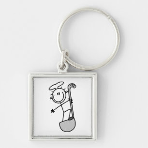 Chaveiro Figura de Palito de Chef com Concha