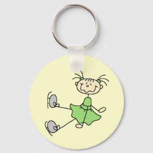 Chaveiro Figura verde camiseta e presentes do vestido do