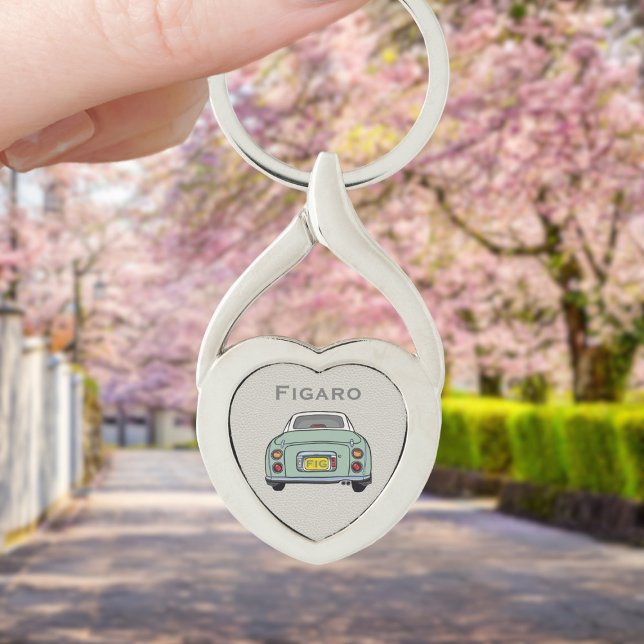 Chaveiro Figuras Verdadeiro Figaro Carro Monograma Silver H (For your figaro car keys. Just add your name and initials)