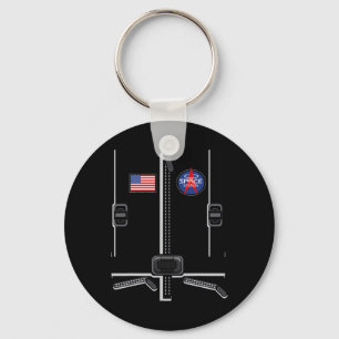 Chaveiro Figurino de astronauta para crianças homens, roupa