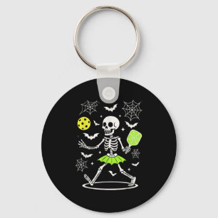 Chaveiro Figurino de Halloween de Pickleball, Skelet de Est