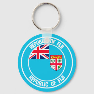 Chaveiro Fiji Round Emblem