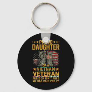 Chaveiro Filha Orgulhosa Do Vet Patriótico Do Vietname Fl