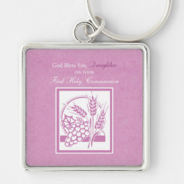 Chaveiro Filha Primeira Comunhão, Rosa