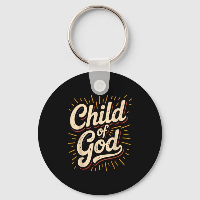 Chaveiro Filho Da Fé Cristã De Deus (Frente)