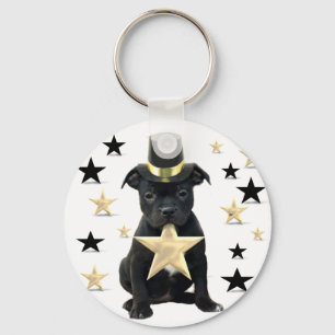 Chaveiro Filhote de cachorro de Stafforfshire bull terrier