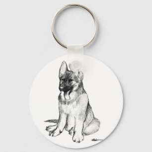 Chaveiro Filhote de cachorro do german shepherd