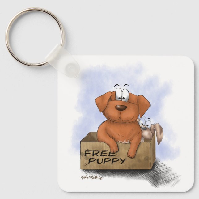 Chaveiro Filhote Grátis Mais 1 Cartoon (Frente)